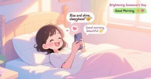 Send sweet, cute, flirty & funny good morning texts to brighten anyone’s day, spark smiles, and spread love from the moment they wake up.