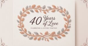 40th anniversary gift